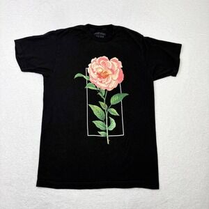 Shawn Mendes The Tour Graphic T Shirt Black Rose Print Size Medium Pop Music